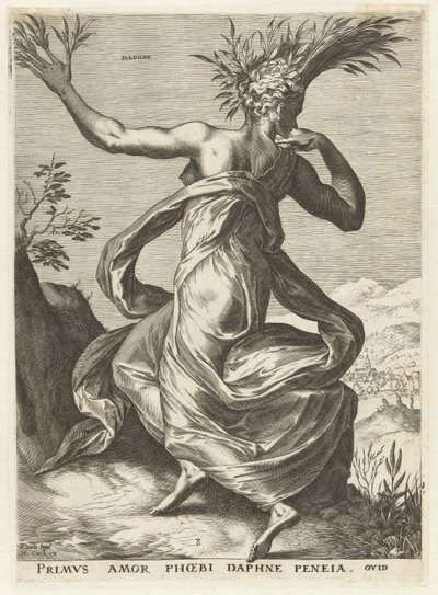 Daphne Bohyně a nymfy (název série) od Cornelis Cort