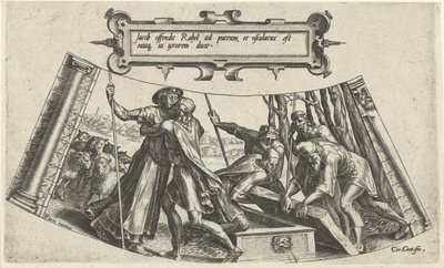 Setkání Jákoba a Ráchel u Studny The History of Jacob (název série) od Cornelis Cort