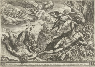Herkules a Pygmejové od Cornelis Cort
