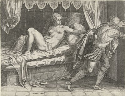 Josefa a Potifarova manželka od Cornelis Cort