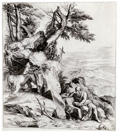 Krajina se svatým Jeronýmem, 16. století, 1937 od Cornelis Cort