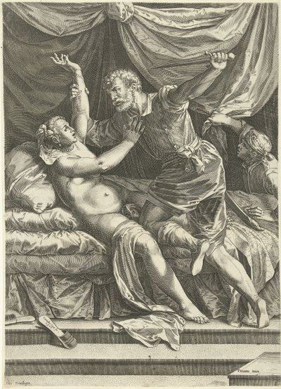 Lucretia en Sextus od Cornelis Cort