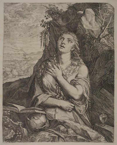 Kající svatá Máří Magdalena od Cornelis Cort