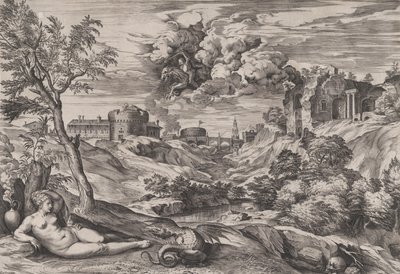 Ruggiero zachraňující Angeliku, 1565. od Cornelis Cort