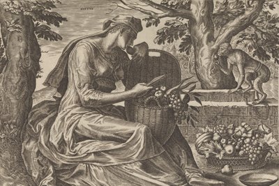 Taste, z The Five Senses, 1561. od Cornelis Cort