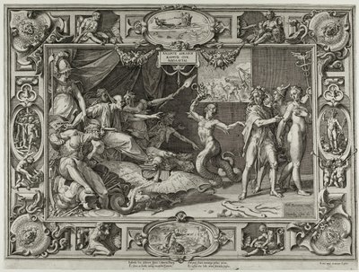 Pomluva z Apelles od Cornelis Cort