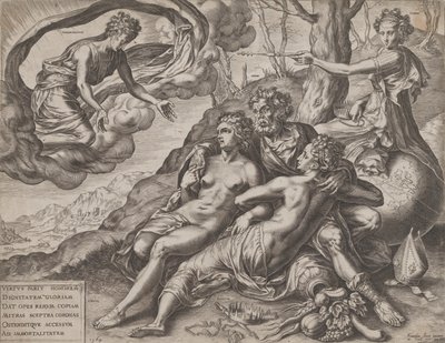Nesmrtelné odměny ctnosti, 1564. od Cornelis Cort
