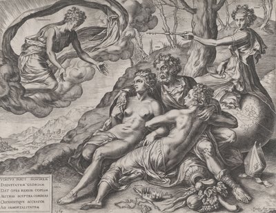 Nesmrtelné odměny ctnosti, 1564. od Cornelis Cort