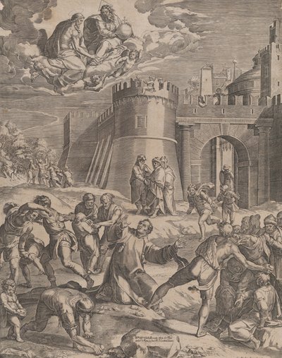 Umučení svatého Štěpána, 1576. od Cornelis Cort