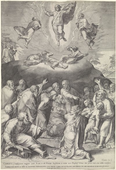 Transfiguratie op de berg Tabor   1356962   cs       czech Successfully Translated  Original: Vrouw, de handen warmend bij een hibachi 32 moderne types (series title) Imayo sanjuniso (series title on object) Translat: Vrouw, de handen warmend bij een hibac od Cornelis Cort