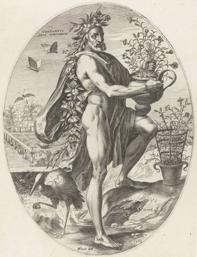 vertumnus Bohové zemědělství (název série) od Cornelis Cort