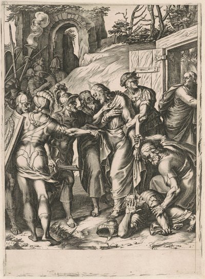 Zrada Krista od Cornelis Cort, after Girolamo Muziano