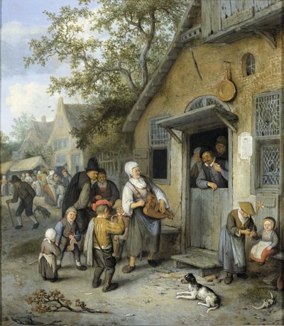 Country Kermis (olej na panelu) od Cornelis Dusart