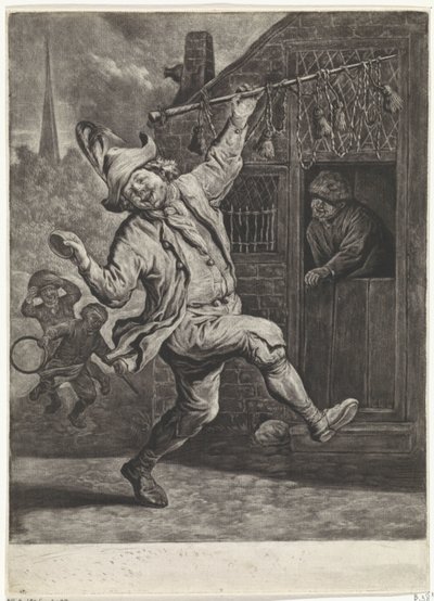 Odstraňovač kuřích ok, kolem roku 1700 od Cornelis Dusart