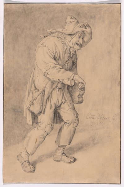 Hráč Hurdy-Gurdy od Cornelis Dusart