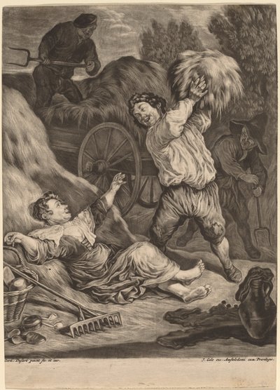 červenec od Cornelis Dusart