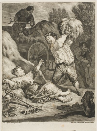 Červenec od Cornelis Dusart