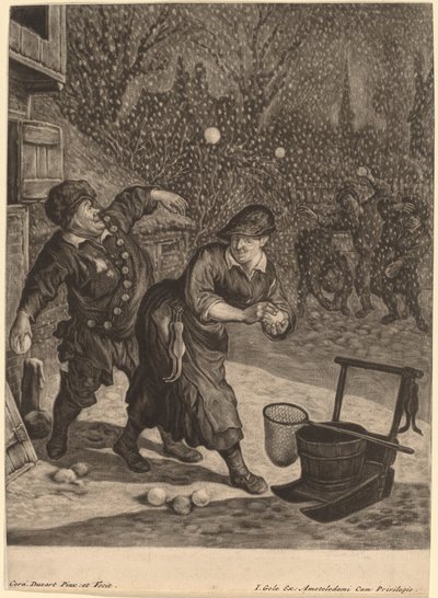 březen od Cornelis Dusart