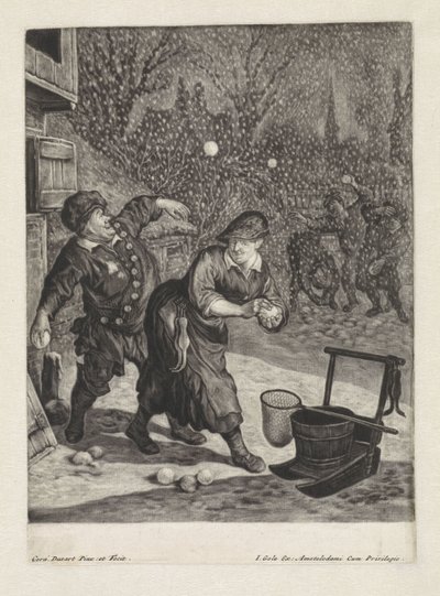 březen od Cornelis Dusart