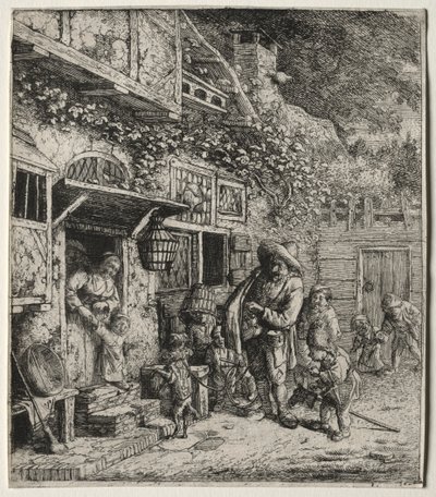 Tančící pes. od Cornelis Dusart