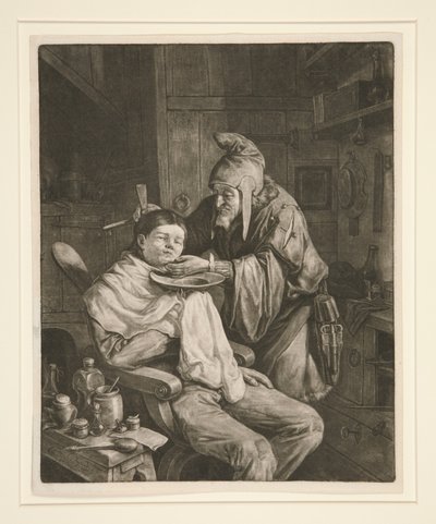 Vesnický chirurg od Cornelis Dusart