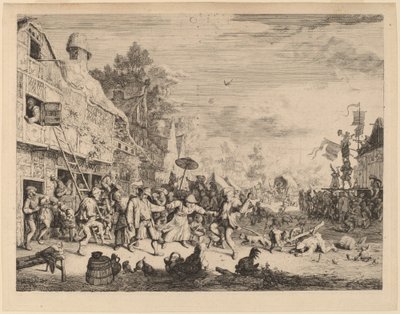 Vesnické slavnosti od Cornelis Dusart