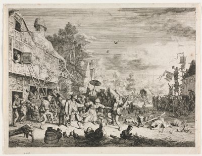 Vesnická párty. od Cornelis Dusart