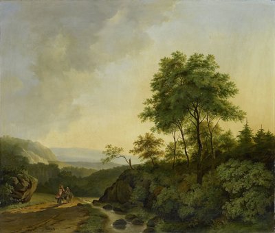 Pohled na pohoří Harz od Cornelis François Roos