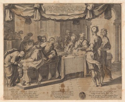 Kristus host u Šimona farizea od Cornelis Galle (I)