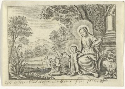 Svatá rodina s Janem Křtitelem od Cornelis Galle (II)
