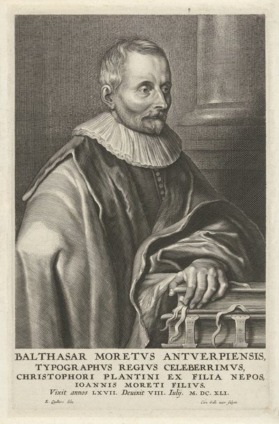 Portrét Balthasara Moretuse od Cornelis Galle (II)