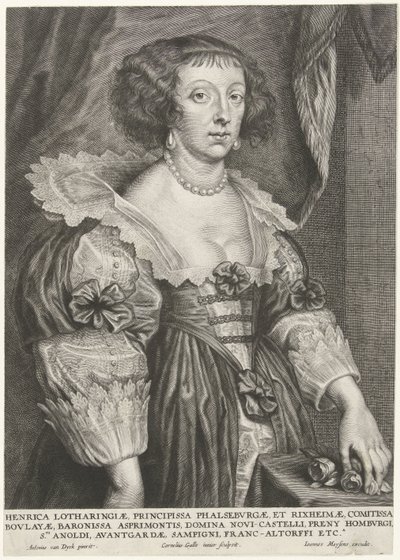 Portrét Henriëtte van Lorraine od Cornelis Galle (II)