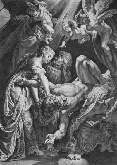 Judith Beheading Holofernes, 1590-1650. od Cornelis Galle I