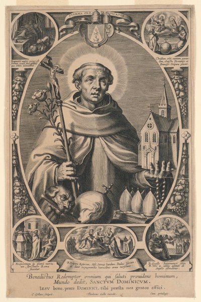 Svatý Dominik od Cornelis Galle I