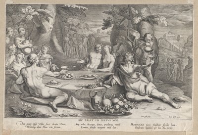Hříšnost lidstva, konec 16.-začátek 17. století. od Cornelis Galle I