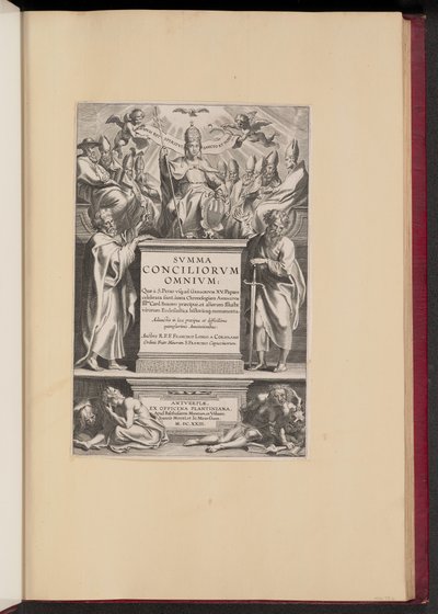 Titulní strana pro "Svmma Conciliorvm Omnivm" od F. Longa a Coriolana od Cornelis Galle I after Sir Peter Paul Rubens