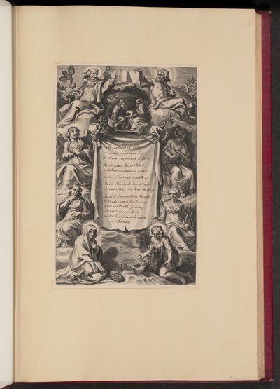 Titulní strana knihy Heribert Rosweyde "Život otců" od Cornelis Galle I after Sir Peter Paul Rubens