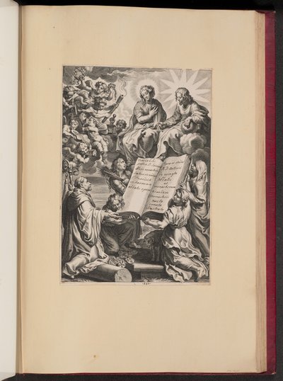 Titulní strana pro Louis Blosius, Opera od Cornelis Galle I after Sir Peter Paul Rubens