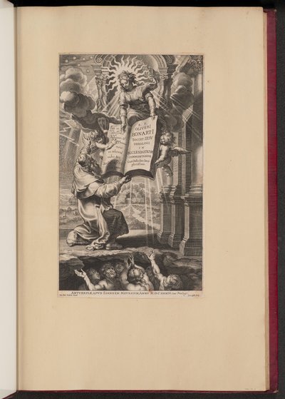 Titulní strana Oliviera Boonaertse „In Ecclesiasticvm Commentarivs...“ od Cornelis Galle I after Sir Peter Paul Rubens