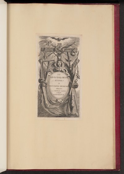 Titulní štítek pro SS. Apostolorum ikony od Cornelis Galle I after Sir Peter Paul Rubens