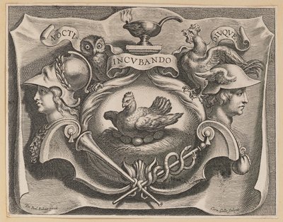 Viněta pro titulní stranu Martinuse Bonaciny, Opera Omnia od Cornelis Galle I after Sir Peter Paul Rubens