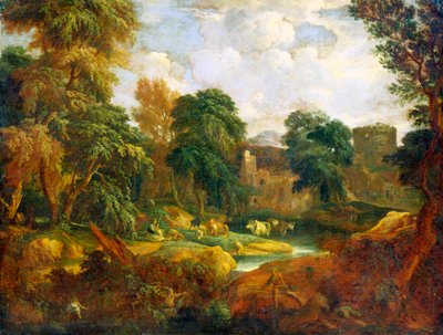 Vlámská krajina, 17. nebo začátek 18. století od Cornelis Huysmans