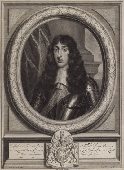Henry Stuart, vévoda z Gloucesteru, nejmladší syn krále Karla I. (rytina) od Cornelis II Van Dalen