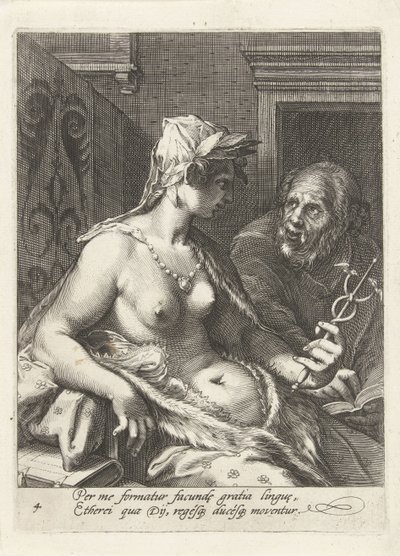 Rétorika Sedm svobodných umění (název série) od Cornelis Jacobsz. Drebbel