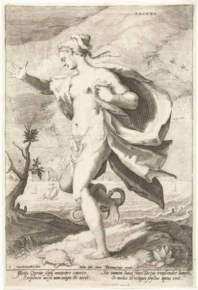 Tactvs (název na objektu) Pět smyslů (název série) od Cornelis Jacobsz. Drebbel