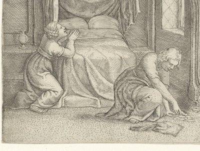 Svatební noc Tobiáše a Sáry Historie Tobiáše (název série) od Cornelis Massijs