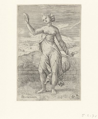 Pozor Prudencia (název na objektu) Ctnosti (název seriálu) od Cornelis Massijs