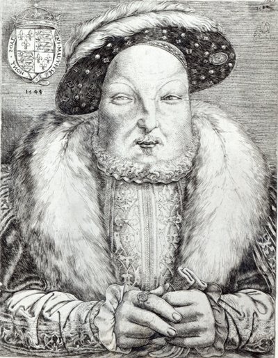 Portrét Jindřicha VIII., 1548 od Cornelis Massys