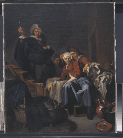 Nemocná rolnická žena od Cornelis Pietersz Bega