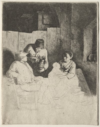 Matka sedící v hostinci, střední 1600s. od Cornelis Pietersz Bega